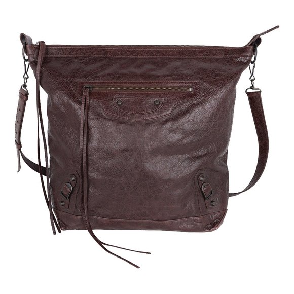 Balenciaga Bag Iconic Flat Messenger / Cross Body Arena Leather - Picture 1 of 8